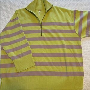 Free People Coastal Stripe Pullover